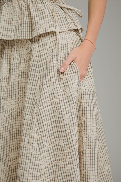 Ecru Midi Skirt