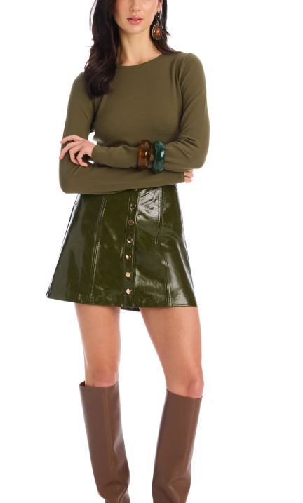MOSS GREEN CARLA SKIRT