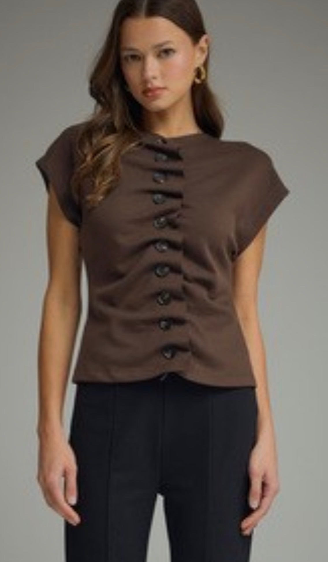 Brown Button Down