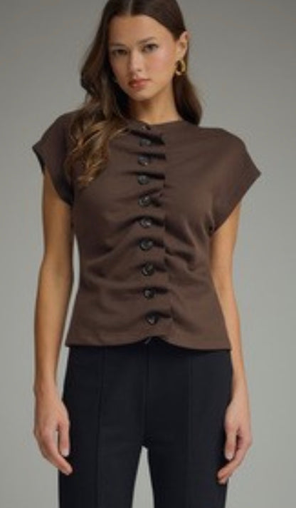 Brown Button Down