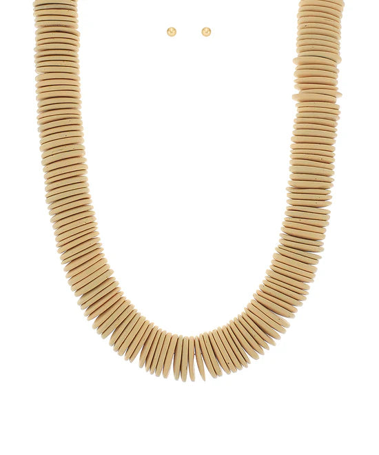 Wood Disc Necklace