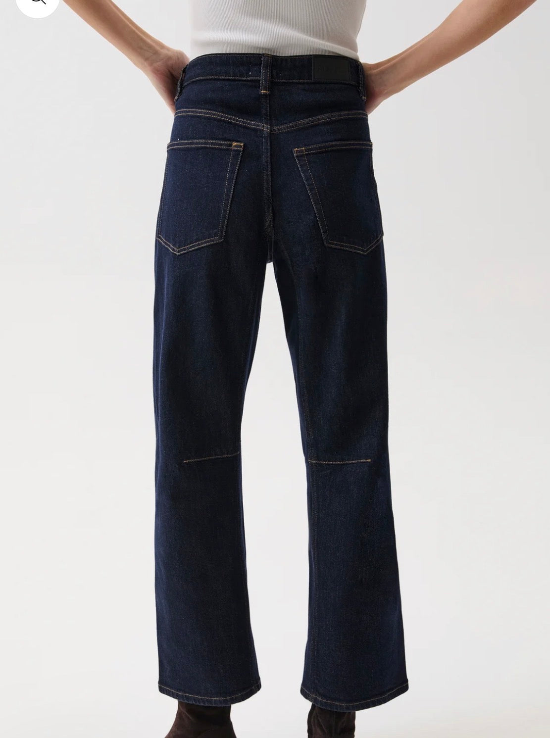 Beau Seamed Crescent Denim