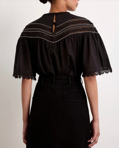 Tatiana Top in Caviar