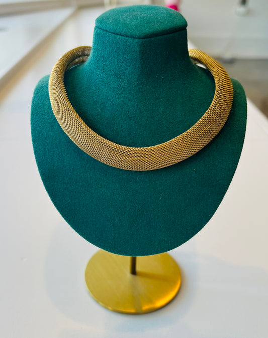 Gold Mesh Necklace