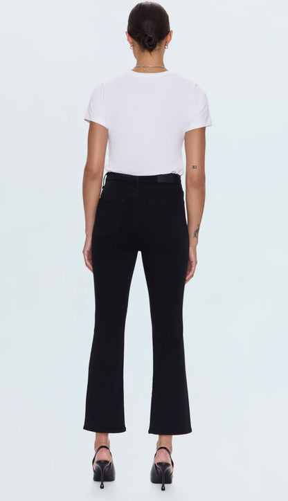 LENNON HIGH RISE CROP IN NOIR
