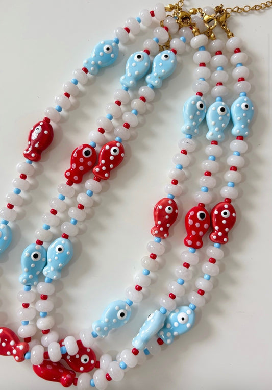 Rosie Dot Fish Necklace