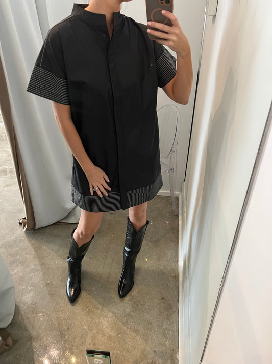 Black Short Sleeve Dress