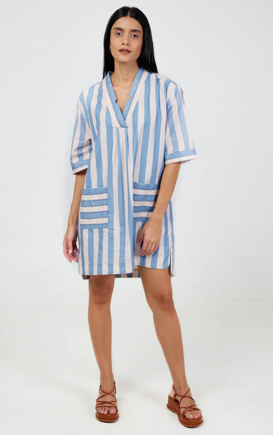 CAPRI MINI STRIPE DRESS