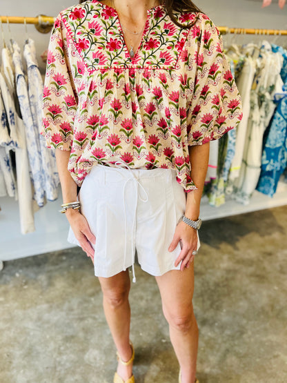 AGAVE PUFF SLEEVE TOP