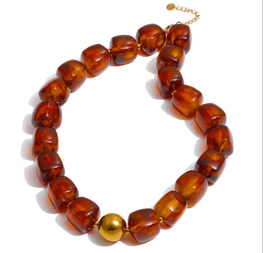 Brown Rylan Necklace