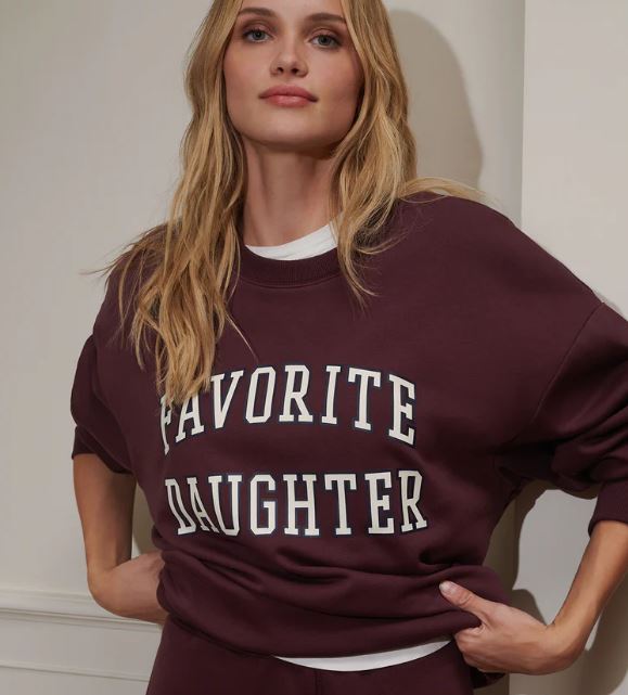 Burgundy Favorite Daughter Sweatshirt