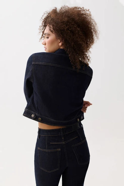Leonie Cropped Denim Jacket